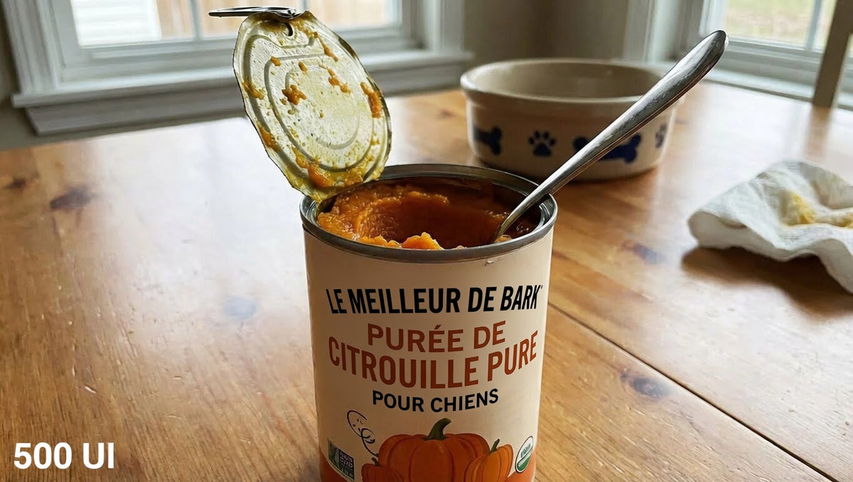Conserve de potiron pur pour chien